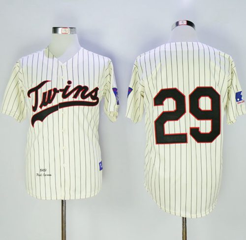 Rod Carew Minnesota Twins cream Throwback jersey