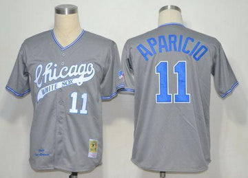 Luis Aparicio Chicago White Sox grey Throwback jersey