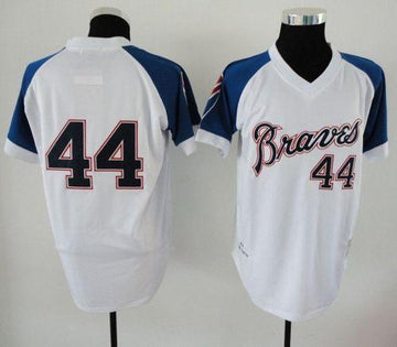 Hank Aaron Atlanta Braves white Throwback jersey