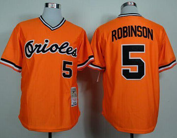 Brooks Robinson Baltimore Orioles orange Throwback jersey