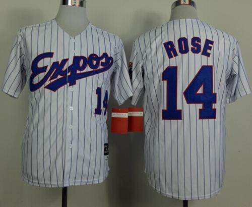 Pete Rose Washington Nationals white Throwback jersey