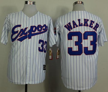 Larry Walker Washington Nationals white Throwback jersey