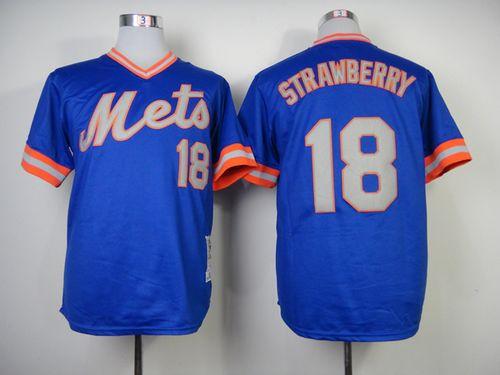 Darryl Strawberry New York Mets blue Throwback jersey