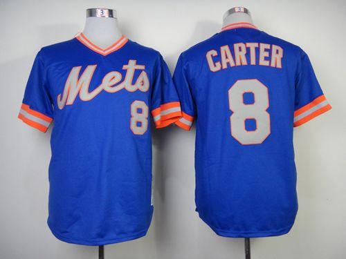 Gary Carter New York Mets blue Throwback jersey