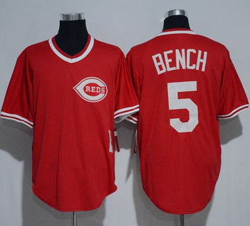 Johnny Bench Cincinnati Reds red Throwback jersey