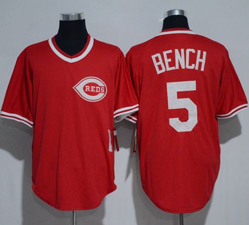 Johnny Bench Cincinnati Reds red Throwback jersey