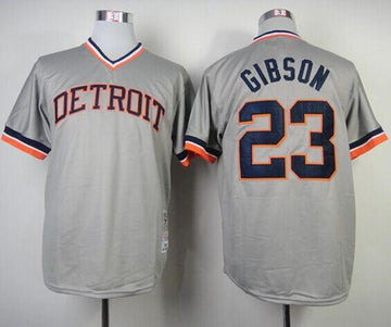 Kirk Gibson Detroit Tigers grey Throwback jersey