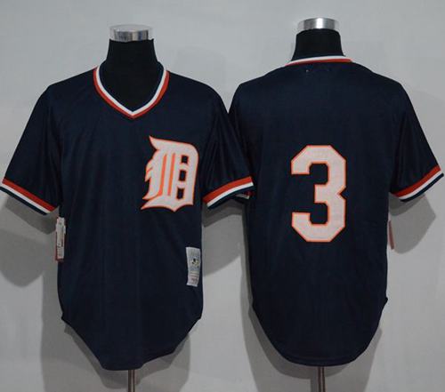 Alan Trammell Detroit Tigers blue Throwback jersey