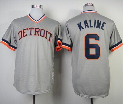 Al Kaline Detroit Tigers grey Throwback jersey
