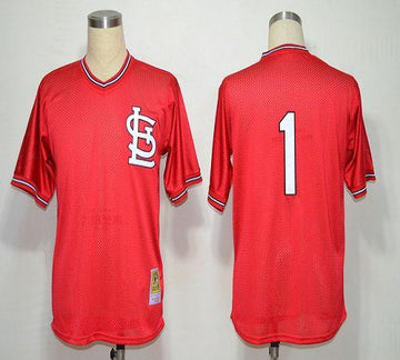Ozzie Smith St. Louis Cardinals red jersey