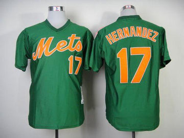 Keith Hernandez New York Mets green Throwback jersey
