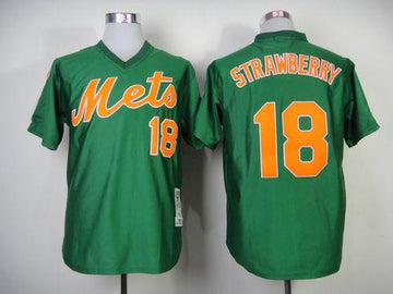 Darryl Strawberry New York Mets green Throwback jersey