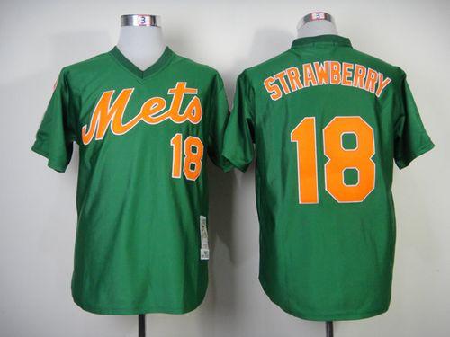 Darryl Strawberry New York Mets green Throwback jersey