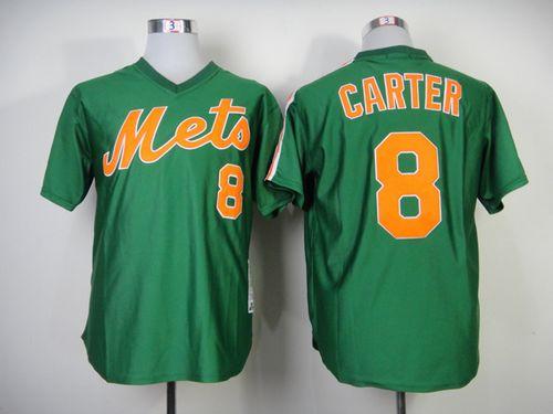 Gary Carter New York Mets green Throwback jersey