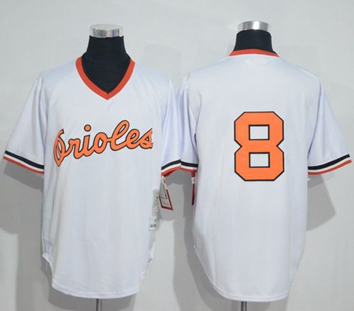 Cal Ripken Baltimore Orioles white Throwback jersey