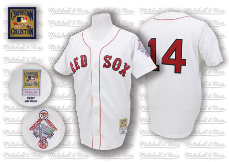 Jim Rice Boston Red Sox white Throwback jersey