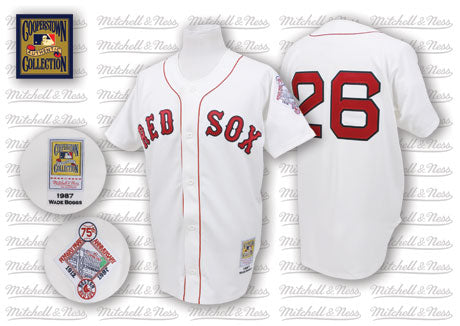Wade Boggs Boston Red Sox white Throwback jersey