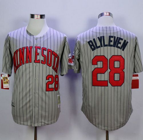 Bert Blyleven Minnesota Twins grey Throwback jersey