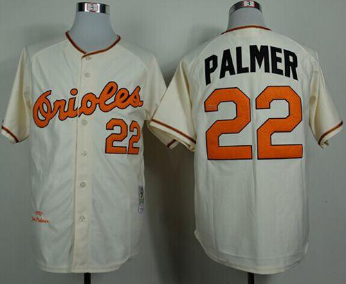 Jim Palmer Baltimore Orioles cream Throwback jersey