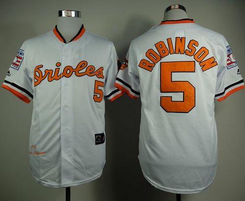Brooks Robinson Baltimore Orioles white Throwback jersey