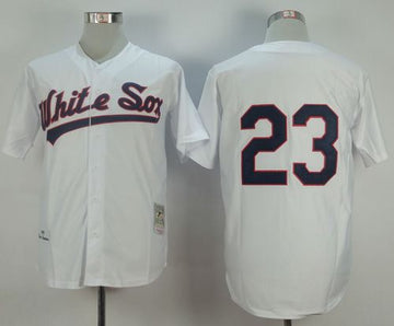 Robin Ventura Chicago White Sox white Throwback jersey