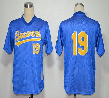 Robin Yount Milwaukee Brewers blue jersey