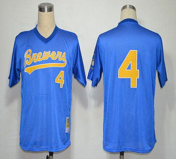 Paul Molitor Milwaukee Brewers blue jersey