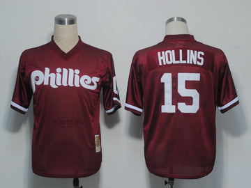Dave Hollins Philadelphia Phillies red jersey