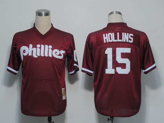 Dave Hollins Philadelphia Phillies red jersey