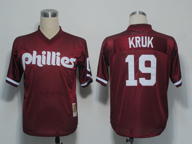 John Kruk Philadelphia Phillies red jersey