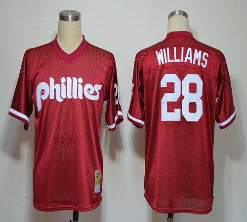 Mitch Williams Philadelphia Phillies red jersey