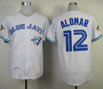 Roberto Alomar Toronto Blue Jays white Throwback jersey