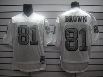 TBrown Las Vegas Raiders white jersey