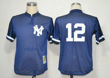 Wade Boggs New York Yankees blue Throwback jersey