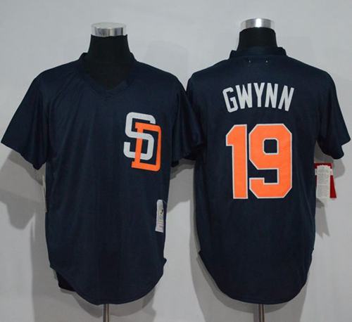Tony Gwynn San Diego Padres navy Throwback jersey