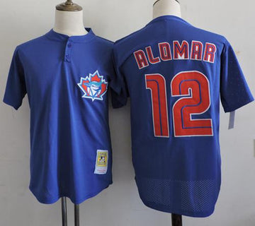 Roberto Alomar Toronto Blue Jays blue Throwback jersey