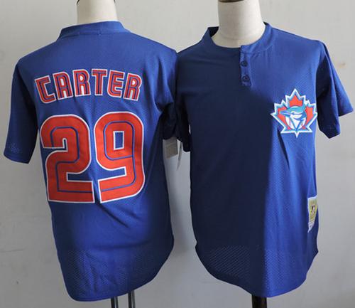 Joe Carter Toronto Blue Jays blue Throwback jersey