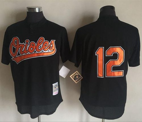 Roberto Alomar Baltimore Orioles black Throwback jersey