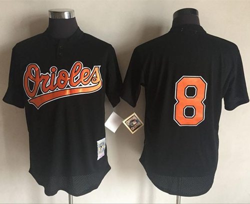 Cal Ripken Baltimore Orioles black Throwback jersey