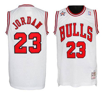 Michael Jordan Chicago Bulls white jersey