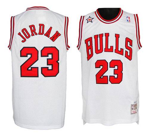 Michael Jordan Chicago Bulls white jersey