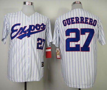 Vladimir Guerrero Washington Nationals white Throwback jersey