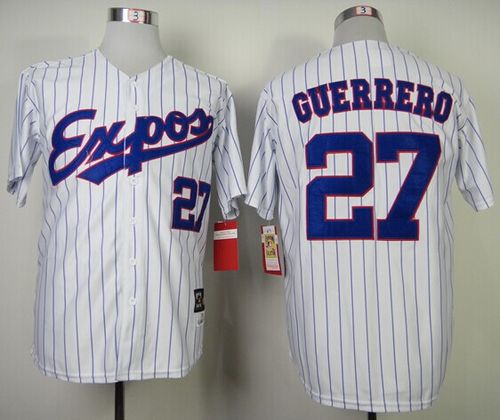 Vladimir Guerrero Washington Nationals white Throwback jersey