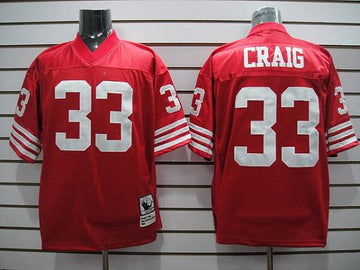 Roger Craig San Francisco 49ers red jersey