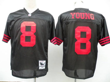 Steve Young San Francisco 49ers black jersey