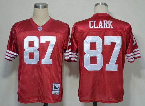 Dwight Clark San Francisco 49ers red Throwback jersey