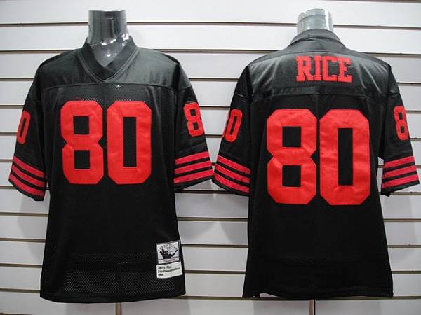 Jerry Rice San Francisco 49ers black jersey
