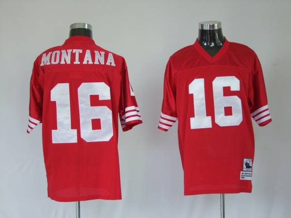Joe Montana San Francisco 49ers red jersey