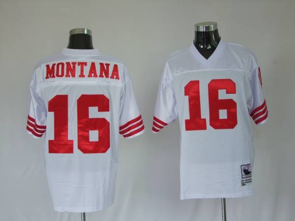 Joe Montana San Francisco 49ers white jersey