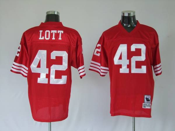 Ronnie Lott Premier San Francisco 49ers red jersey